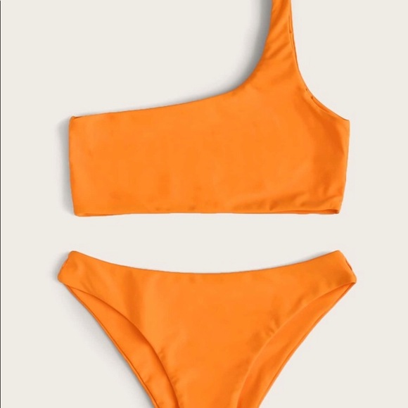 SHEIN Other - Solid Orange bikini size Medium